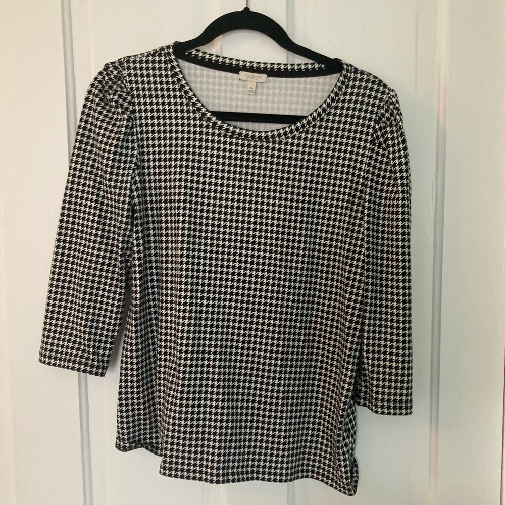 Talbots Houndstooth Top